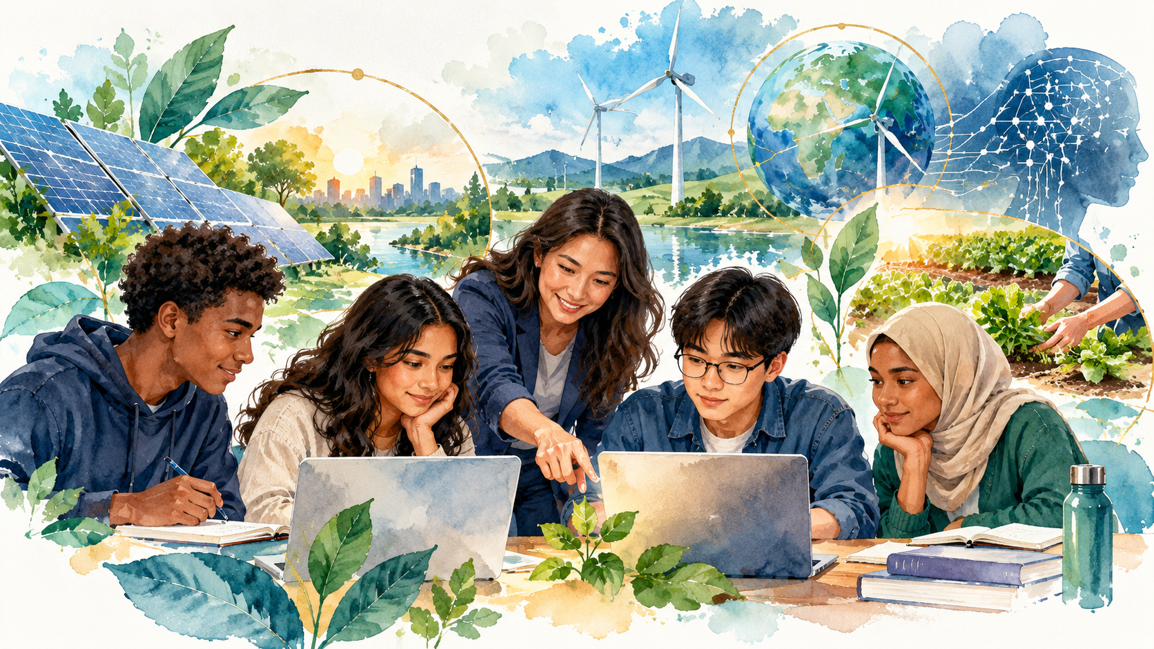 High school and college students in climate and energy mentorship research